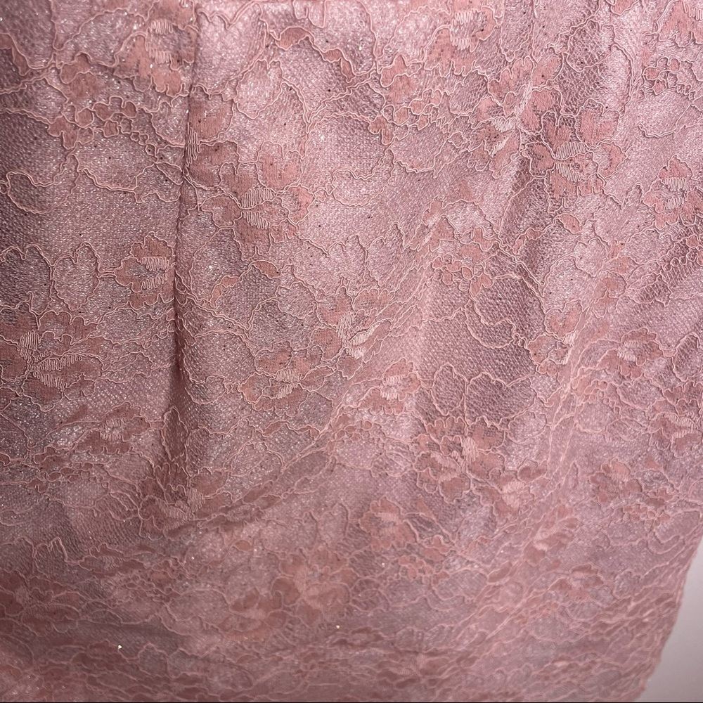SHOWPO. Floral Lace Overlay Bodycon Barbiecore Mini Dress - Picture 8 of 15